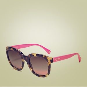 Coach Casey Pink/Tortoise Brwn Gradient Sunglasses